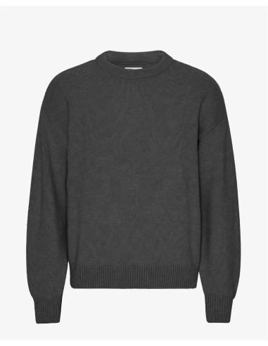 Oversized Merino Wool Crew - Lava Grey 2024