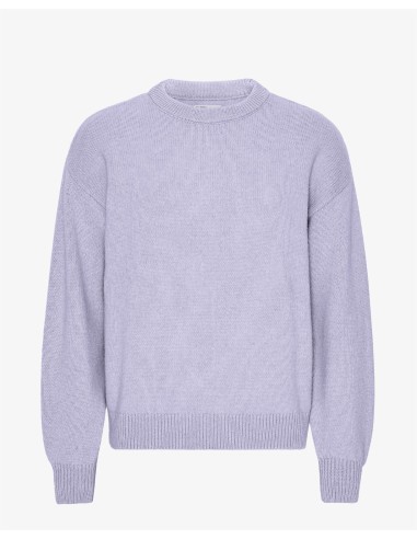 Oversized Merino Wool Crew - Soft Lavender à prix réduit toute l'année